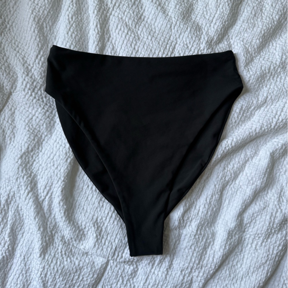 Skatie Monroe Black Bikini Bottoms High Waisted XL